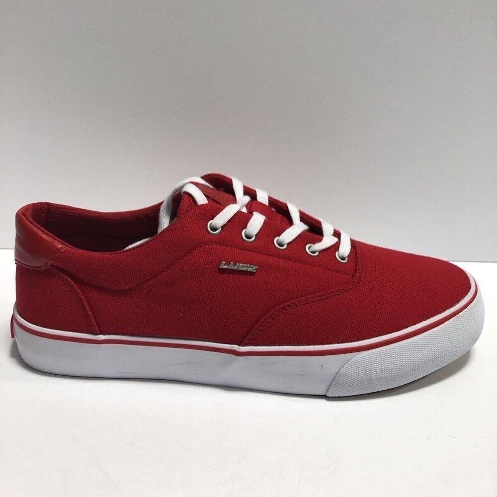 Lugz Men’s Flip, Red Lace-Up Sneakers, Size 9D.
